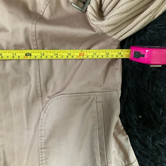 “RODIER” VINTAGE Blush/Salmon Colour Zip Up Knit Sleeved Cotton Blend Jacket. - Picture 13 of 15